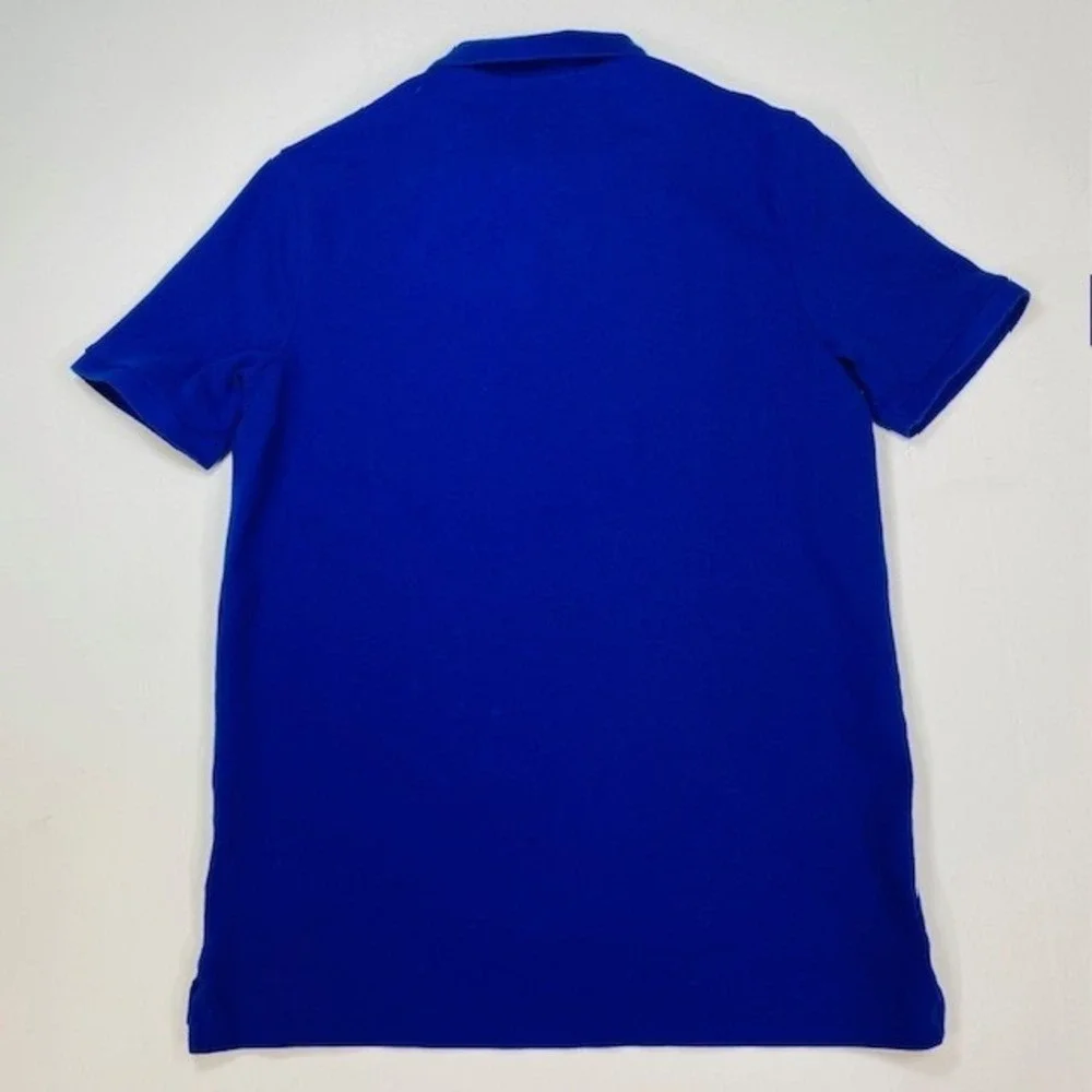 Polo Ralph Lauren Mens Classic Fit Cotton Mesh Polo Shirt Royal Blue Medium Logo